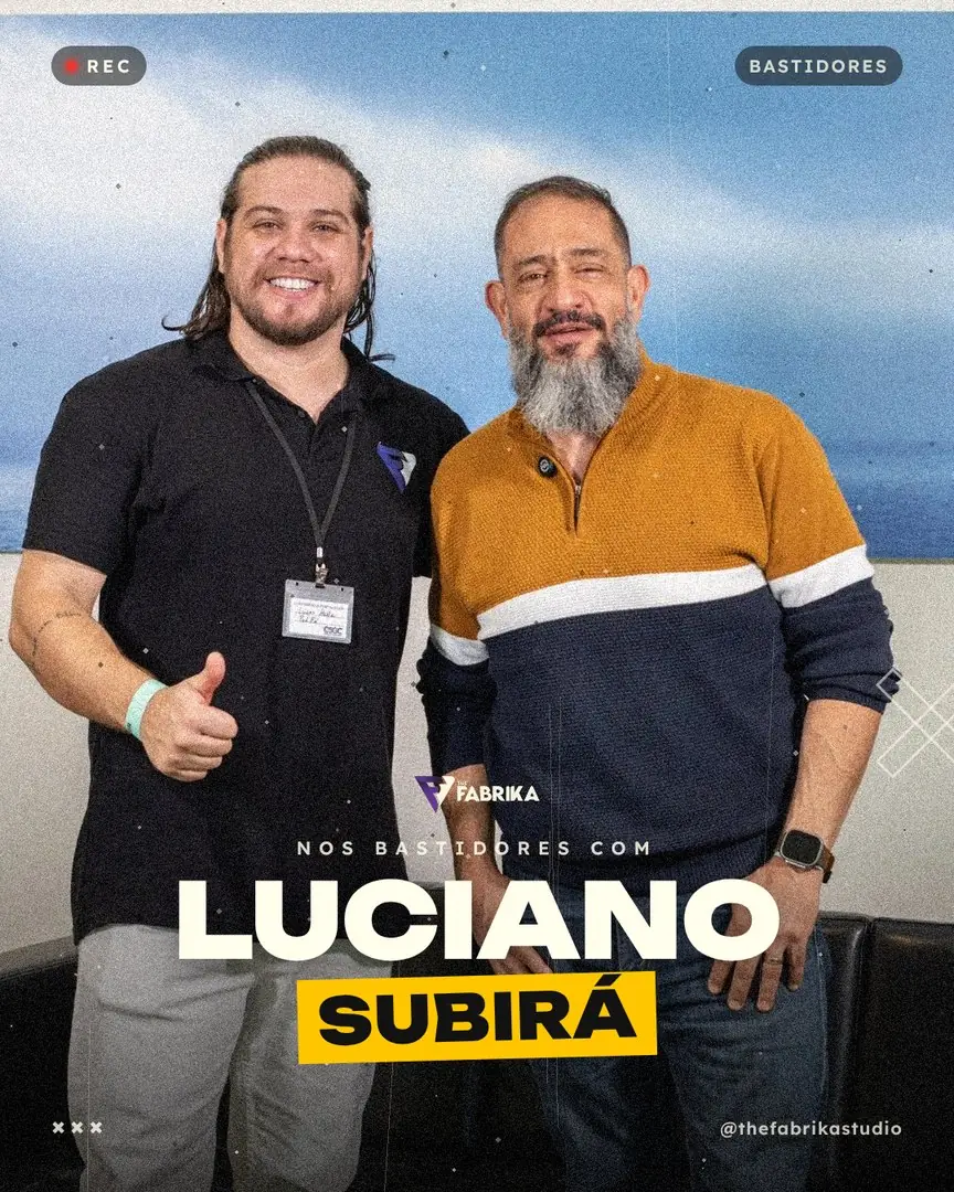 Lucas Hertz nos bastidores com Luciano Subirá
